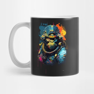 Cyberpunk Future Ape Sci-Fi Anime Ape Mug